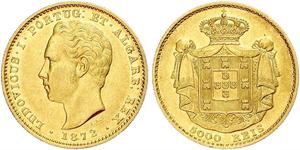 5000 Reis Kingdom of Portugal (1139-1910) Gold Luís I of Portugal (1838 - 1889)