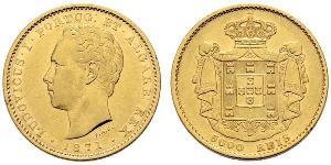 5000 Reis Royaume de Portugal (1139-1910) Or Louis Ier de Portugal (1838 - 1889)