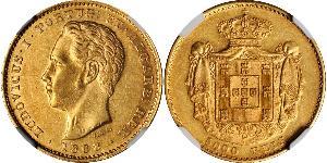 5000 Reis Regno del Portogallo (1139-1910) Oro Luigi del Portogallo (1838 - 1889)