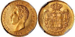 5000 Reis Reino de Portugal (1139-1910) Oro Luis I de Portugal (1838 - 1889)