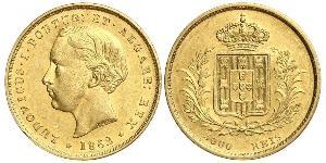 5000 Reis Reino de Portugal (1139-1910) Oro Luis I de Portugal (1838 - 1889)