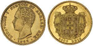 5000 Reis Reino de Portugal (1139-1910) Oro Luis I de Portugal (1838 - 1889)
