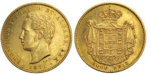 5000 Reis Reino de Portugal (1139-1910) Oro Luis I de Portugal (1838 - 1889)