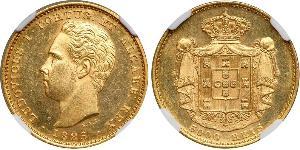 5000 Reis Reino de Portugal (1139-1910) Oro Luis I de Portugal (1838 - 1889)
