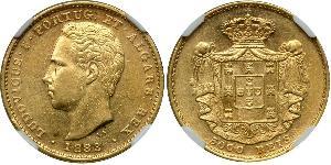 5000 Reis Reino de Portugal (1139-1910) Oro Luis I de Portugal (1838 - 1889)