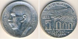 5000 Reis Brasilien Silber 