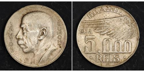 5000 Reis Brasilien Silber 