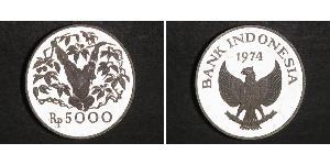 5000 Rupia indonesiana Indonesia (1945 - ) Argento 
