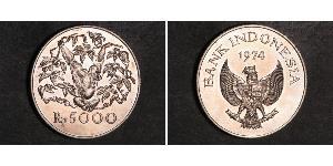 5000 Rupia indonesiana Indonesia (1945 - ) Argento 