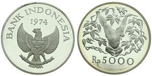 5000 Rupia indonesiana Indonesia (1945 - ) Argento 