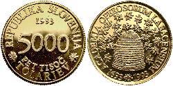 5000 Tolar Slovenia (1991 - ) Gold 