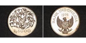 5000 Индонезийская рупия Индонезия (1945 - ) Серебро 