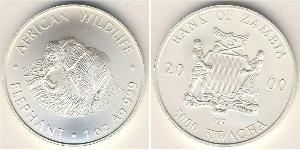 5000 Квача Замбія (1964 - ) Срібло 