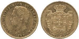 5000 Рейс Королівство Португалія (1139-1910) Золото Луіш I (1838 - 1889)