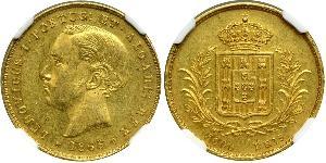 5000 Рейс Королівство Португалія (1139-1910) Золото Луіш I (1838 - 1889)