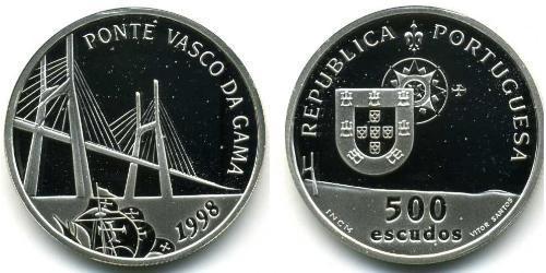 500 Escudo Portogallo (1975 - ) Argento 