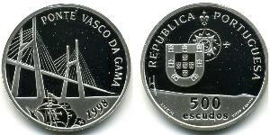 500 Escudo Republica Portuguesa (1975 - ) Silber 