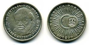 500 Escudo Portuguese Republic (1975 - ) Silver 