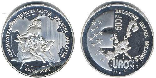 500 Franc Belgique Argent 