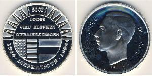 500 Franc Luxemburgo Plata 