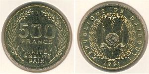 500 Franc Djibouti (1977 - )  