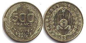 500 Franc Djibouti (1977 - )  
