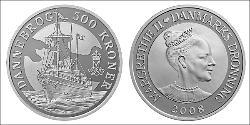 500 Krone Danimarca Argento 
