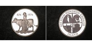 500 Krone Islanda (1944 - ) Argento 