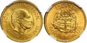 500 Krone Iceland (1944 - ) Gold 