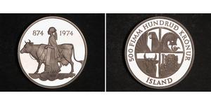 500 Krone Island (1944 - ) Silber 