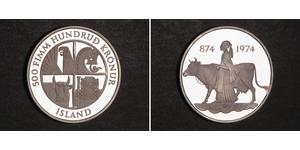 500 Krone Island (1944 - ) Silber 