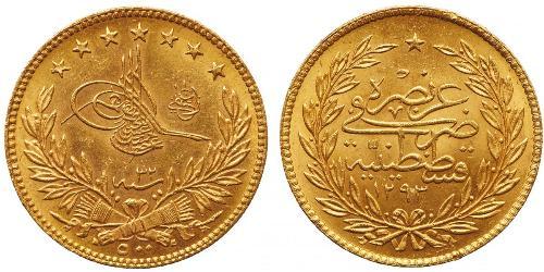 500 Kurush Osmanisches Reich (1299-1923) Gold Abdülhamid II (1842 - 1918)