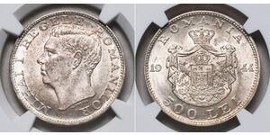 500 Leu Regno di Romania (1881-1947) Argento Michele I di Romania