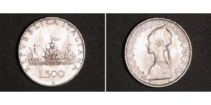 500 Lira Italie Argent 