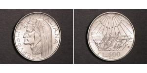 500 Lira Italie Argent Dante Alighieri