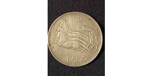 500 Lira Italie Argent 
