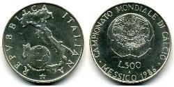 500 Lira Italia Argento 