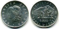 500 Lira Italia Argento 