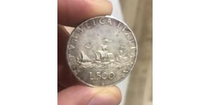 500 Lira Italia Argento 