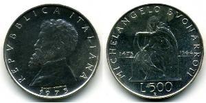 500 Lira Italia Argento 