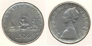 500 Lira Italia Argento 