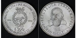 500 Lira Italia Argento 