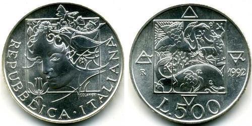 500 Lira Italia Argento 