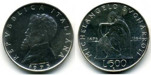 500 Lira Italia Argento 
