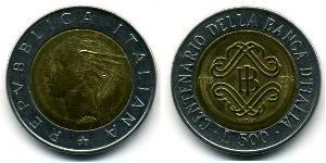 500 Lira Italie Bilame 