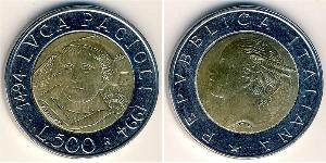 500 Lira Italy Bimetal 