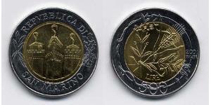 500 Lira San Marino (301 - ) Bimetal 