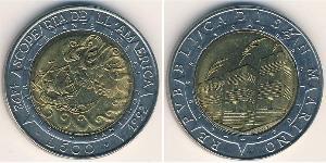 500 Lira San Marino (301 - ) Bimetal 