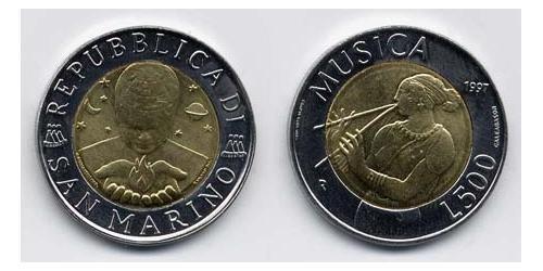500 Lira 圣马力诺 (301 - ) Bimetal 