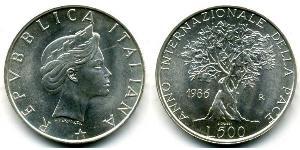 500 Lira Italia Plata 